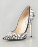 Jimmy Choo Tia Pointy-Toe Jewel Pump $3250
