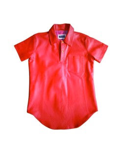 PRSVR Red Leather shirt